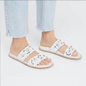 Free People Spellbound Leather slide sandals